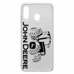 Чехол из раздела Автомобилистам John Deere Logo, Tractor для Samsung A20 - FATLINE Чехол из раздела Автомобилистам John Deere Logo, Tractor для Samsung A20
