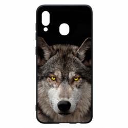 Чехол из раздела Волк Wolf with yellow eyes для Samsung A20