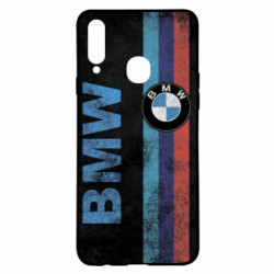 Чехол из раздела Автомобилистам BMW grunge для Samsung A20s - FATLINE Чехол из раздела Автомобилистам BMW grunge для Samsung A20s