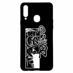 Чехол из раздела Gorillaz Gorillaz group для Samsung A20s - FATLINE Чехол из раздела Gorillaz Gorillaz group для Samsung A20s