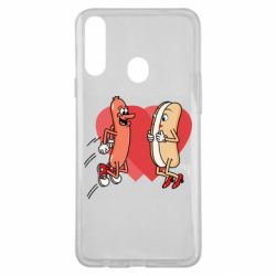 Чохол з розділу 14 Лютого Hot dog love для Samsung A20s - FATLINE Чохол з розділу 14 Лютого Hot dog love для Samsung A20s