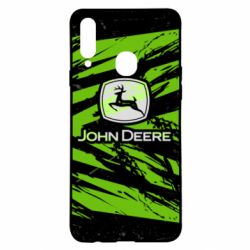 Чехол из раздела Автомобилистам John Deere and green background для Samsung A20s - FATLINE Чехол из раздела Автомобилистам John Deere and green background для Samsung A20s