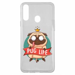 Чехол из раздела Авторские принты Мопс король для Samsung A20s - FATLINE Чехол из раздела Авторские принты Мопс король для Samsung A20s