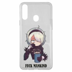 Чехол из раздела NieR: Automata Nier. Fuck Mankind для Samsung A20s - FATLINE Чехол из раздела NieR: Automata Nier. Fuck Mankind для Samsung A20s