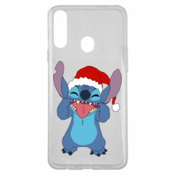 Чехол из раздела Лило и Стич Новогодний Стич для Samsung A20s - FATLINE Чехол из раздела Лило и Стич Новогодний Стич для Samsung A20s