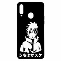 Чехол из раздела Саске Учиха Uchiha Sasuke Black And White Art для Samsung A20s - FATLINE Чехол из раздела Саске Учиха Uchiha Sasuke Black And White Art для Samsung A20s
