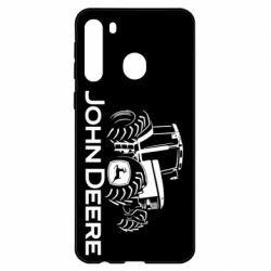 Чехол из раздела Автомобилистам John Deere Logo, Tractor для Samsung A21 - FATLINE Чехол из раздела Автомобилистам John Deere Logo, Tractor для Samsung A21