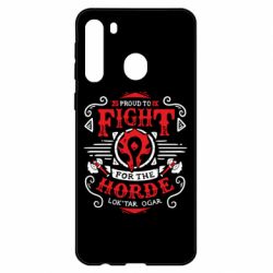 Чехол из раздела World of Warcraft Proud to fight for the Horde для Samsung A21 - FATLINE Чехол из раздела World of Warcraft Proud to fight for the Horde для Samsung A21