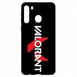 Чехол из раздела Valorant Valorant glitsh logo для Samsung A21