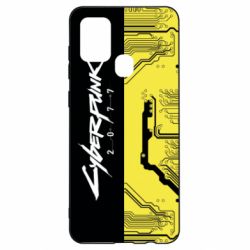 Чехол из раздела Авторские принты Cyberpunk black and yellow для Samsung A21s - FATLINE Чехол из раздела Авторские принты Cyberpunk black and yellow для Samsung A21s