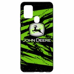 Чехол из раздела Автомобилистам John Deere and green background для Samsung A21s - FATLINE Чехол из раздела Автомобилистам John Deere and green background для Samsung A21s