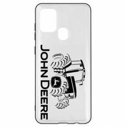Чехол из раздела Автомобилистам John Deere Logo, Tractor для Samsung A21s - FATLINE Чехол из раздела Автомобилистам John Deere Logo, Tractor для Samsung A21s