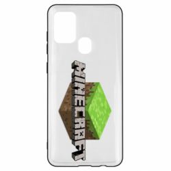 Чехол из раздела Minecraft Minecraft Land для Samsung A21s - FATLINE Чехол из раздела Minecraft Minecraft Land для Samsung A21s