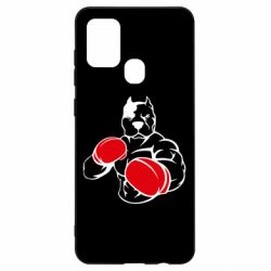 Чехол из раздела Бокс/Кикбоксинг Pitbull Boxing Logo для Samsung A21s