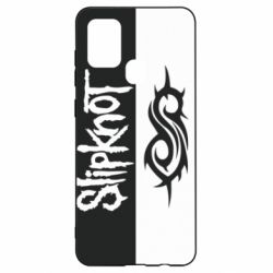 Чехол из раздела Авторские принты Slipknot black and white для Samsung A21s - FATLINE Чехол из раздела Авторские принты Slipknot black and white для Samsung A21s