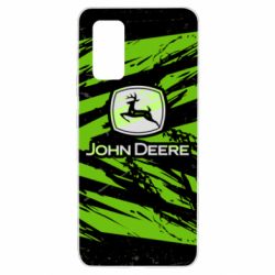 Чехол из раздела Автомобилистам John Deere and green background для Samsung A32 4G - FATLINE Чехол из раздела Автомобилистам John Deere and green background для Samsung A32 4G