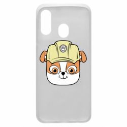 Чехол из раздела Собака Dog in helmet для Samsung A40 - FATLINE Чехол из раздела Собака Dog in helmet для Samsung A40