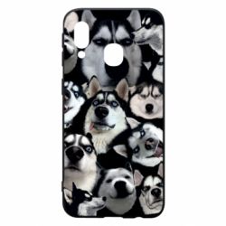 Чехол из раздела Собака Husky Emotions для Samsung A40 - FATLINE Чехол из раздела Собака Husky Emotions для Samsung A40