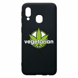 Чехол из раздела Авторские принты Vegetarian hemp для Samsung A40 - FATLINE Чехол из раздела Авторские принты Vegetarian hemp для Samsung A40