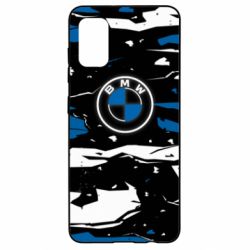 Чехол из раздела Автомобилистам BMW logo and art background для Samsung A41 - FATLINE Чехол из раздела Автомобилистам BMW logo and art background для Samsung A41
