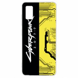 Чехол из раздела Авторские принты Cyberpunk black and yellow для Samsung A41 - FATLINE Чехол из раздела Авторские принты Cyberpunk black and yellow для Samsung A41