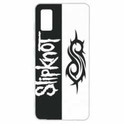 Чехол из раздела Авторские принты Slipknot black and white для Samsung A41 - FATLINE Чехол из раздела Авторские принты Slipknot black and white для Samsung A41