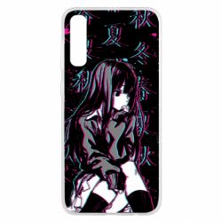 Чехол из раздела Иероглифы Anime Girl Glitch для Samsung A50 - FATLINE Чехол из раздела Иероглифы Anime Girl Glitch для Samsung A50