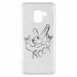 Чехол из раздела Музыка Rock rabbit для Samsung A8 2018 - FATLINE Чехол из раздела Музыка Rock rabbit для Samsung A8 2018