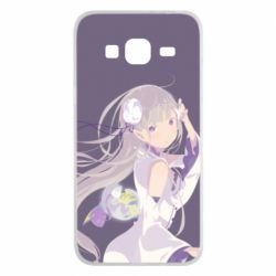 Чехол из раздела Re:Zero. Жизнь с нуля в альтернативном мире Эмилия для Samsung J3 2016 - FATLINE Чехол из раздела Re:Zero. Жизнь с нуля в альтернативном мире Эмилия для Samsung J3 2016