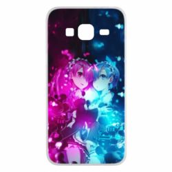 Чехол из раздела Re:Zero. Жизнь с нуля в альтернативном мире Rам Rem для Samsung J3 2016 - FATLINE Чехол из раздела Re:Zero. Жизнь с нуля в альтернативном мире Rам Rem для Samsung J3 2016