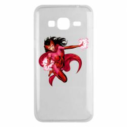 Чехол из раздела ВандаВижен Scarlet Witch comic art для Samsung J3 2016 - FATLINE Чехол из раздела ВандаВижен Scarlet Witch comic art для Samsung J3 2016