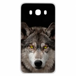 Чехол из раздела Волк Wolf with yellow eyes для Samsung J7 2016