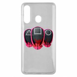 Чехол из раздела Игра в кальмара Нарисованные маски игра в кальмара для Samsung M40