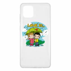 Чехол из раздела Love is Love is ... in the rain для Samsung Note 10 Lite - FATLINE Чехол из раздела Love is Love is ... in the rain для Samsung Note 10 Lite