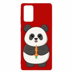 Чехол из раздела Панда Милая панда с морковкой для Samsung Note 20 - FATLINE Чехол из раздела Панда Милая панда с морковкой для Samsung Note 20