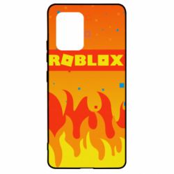 Чехол из раздела Roblox Roblox and fire background для Samsung S10 Lite - FATLINE Чехол из раздела Roblox Roblox and fire background для Samsung S10 Lite