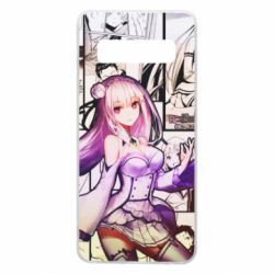 Чохол з розділу Re:Zero. Життя з нуля в альтернативному світі Re:Zerо Emilia для Samsung S10 - FATLINE Чохол з розділу Re:Zero. Життя з нуля в альтернативному світі Re:Zerо Emilia для Samsung S10