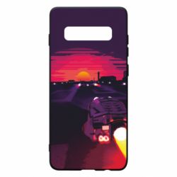 Чехол из раздела Автомобилистам Sunset neon для Samsung S10+