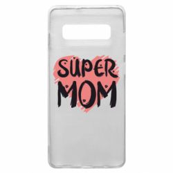 Чехол из раздела Авторские принты Super Mom Red Heart для Samsung S10+ - FATLINE Чехол из раздела Авторские принты Super Mom Red Heart для Samsung S10+