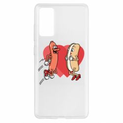 Чехол из раздела 14 Февраля Hot dog love для Samsung S20 FE - FATLINE Чехол из раздела 14 Февраля Hot dog love для Samsung S20 FE