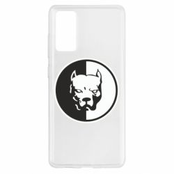 Чехол из раздела Собака Питбуль круг для Samsung S20 FE - FATLINE Чехол из раздела Собака Питбуль круг для Samsung S20 FE