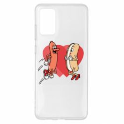 Чехол из раздела 14 Февраля Hot dog love для Samsung S20+ - FATLINE Чехол из раздела 14 Февраля Hot dog love для Samsung S20+