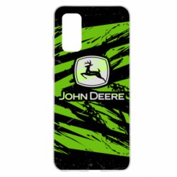 Чехол из раздела Автомобилистам John Deere and green background для Samsung S20 - FATLINE Чехол из раздела Автомобилистам John Deere and green background для Samsung S20