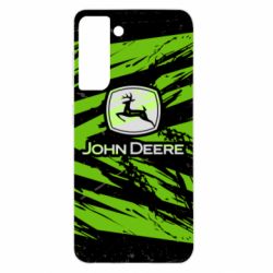 Чехол из раздела Автомобилистам John Deere and green background для Samsung S21 - FATLINE Чехол из раздела Автомобилистам John Deere and green background для Samsung S21