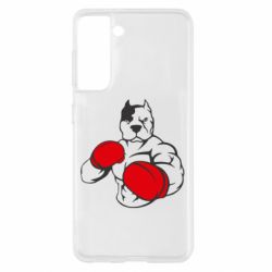 Чехол из раздела Бокс/Кикбоксинг Pitbull Boxing Logo для Samsung S21