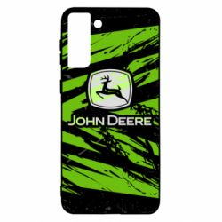 Чехол из раздела Автомобилистам John Deere and green background для Samsung S21 Ultra - FATLINE Чехол из раздела Автомобилистам John Deere and green background для Samsung S21 Ultra