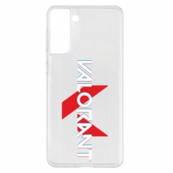 Чехол из раздела Valorant Valorant glitsh logo для Samsung S21+