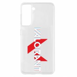 Чехол из раздела Valorant Valorant glitsh logo для Samsung S21