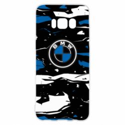 Чехол из раздела Автомобилистам BMW logo and art background для Samsung S8 - FATLINE Чехол из раздела Автомобилистам BMW logo and art background для Samsung S8