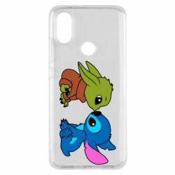 Чехол из раздела Лило и Стич Baby Yoda And Stitch для Xiaomi Mi A2 - FATLINE Чехол из раздела Лило и Стич Baby Yoda And Stitch для Xiaomi Mi A2